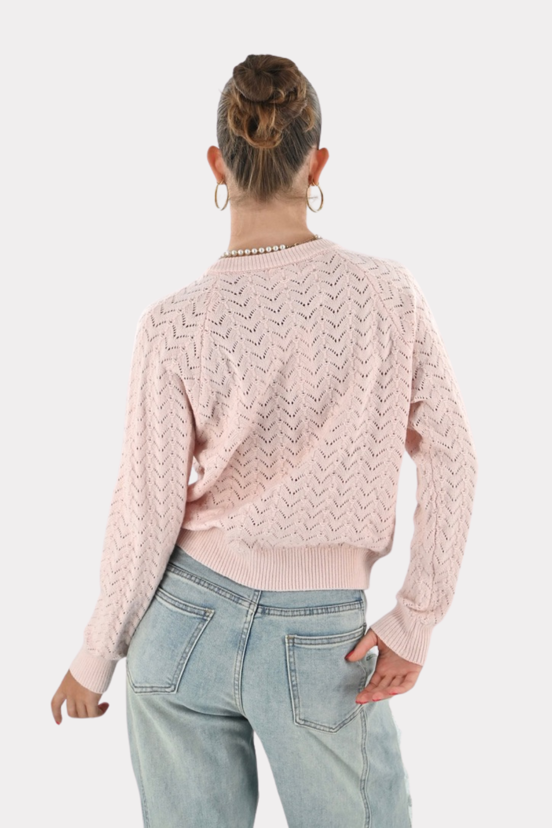 Bo cardigan - roze - fashiontiger 8