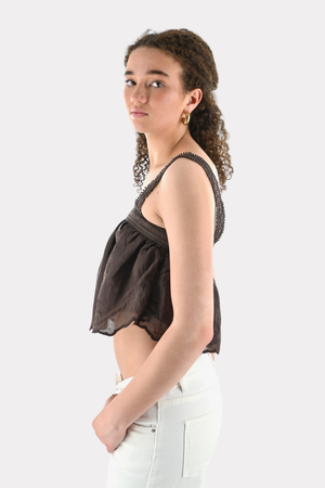 Breeze top - dark brown - Fashiontiger 7