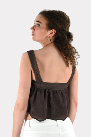 Breeze top - dark brown - Fashiontiger 8