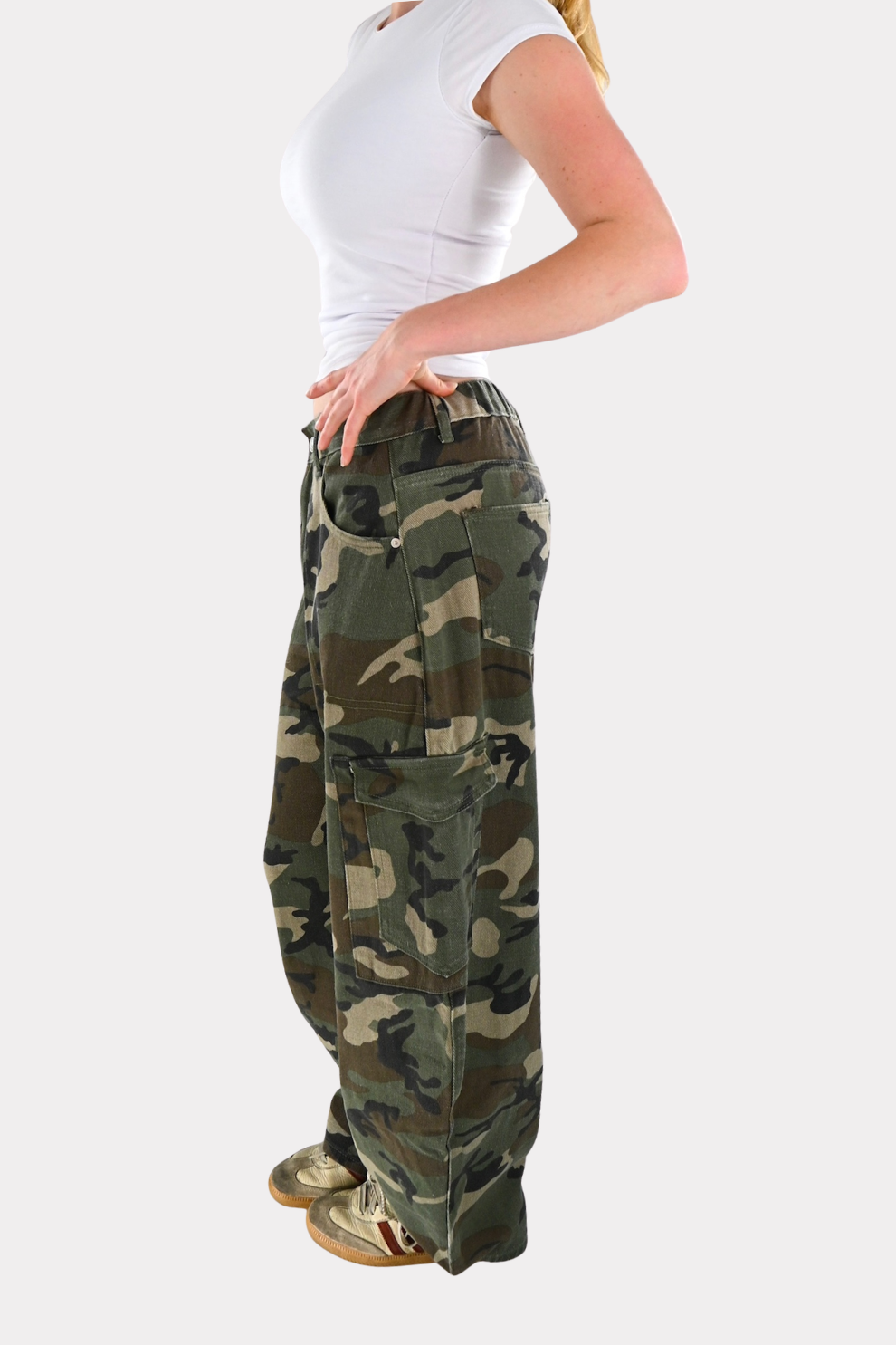 Camo jeans - groen - Fasiontiger 3