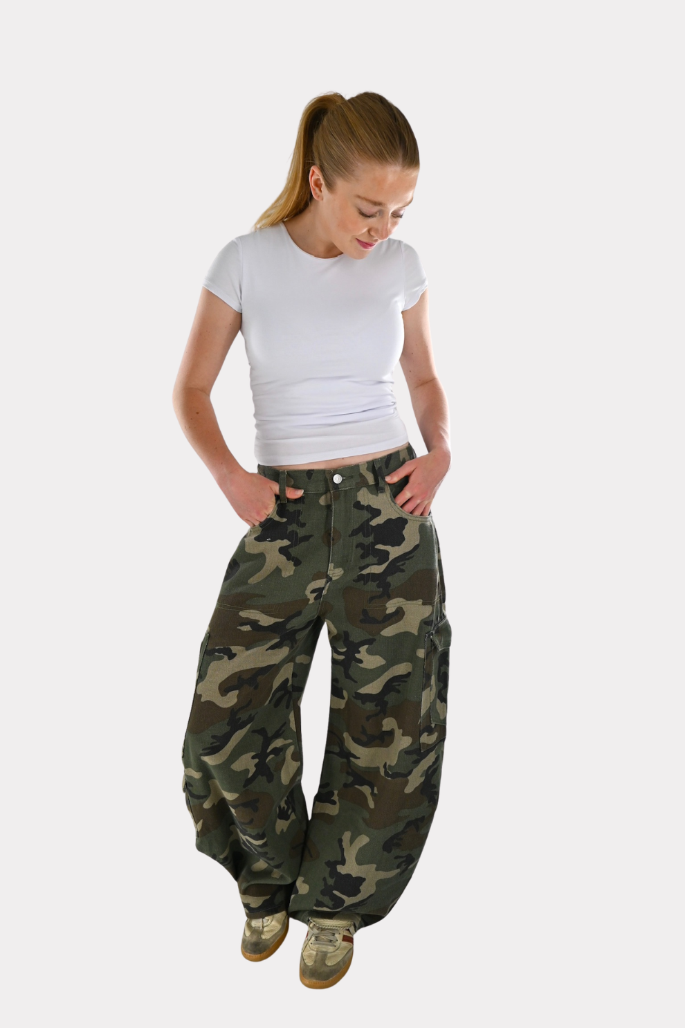 Camo jeans - groen - Fasiontiger 6