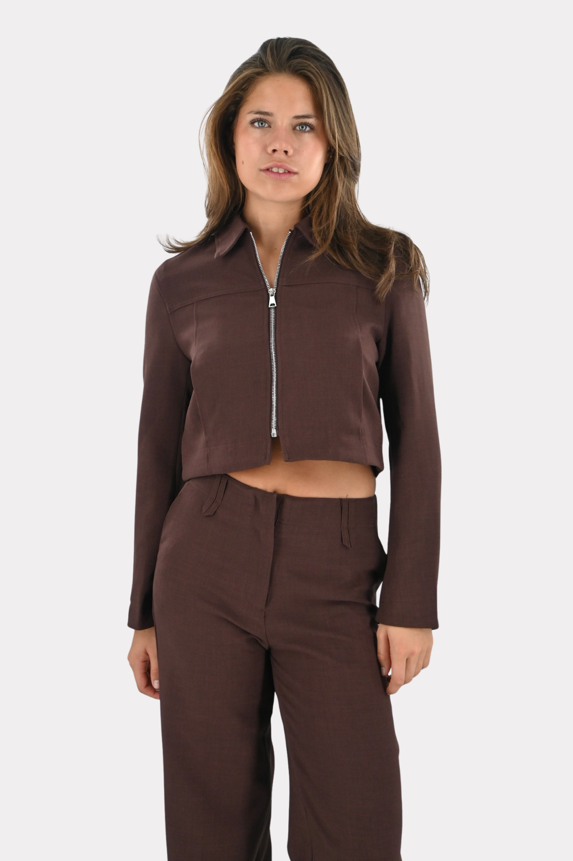 Celeste jacket - bruin - fashtiontiger