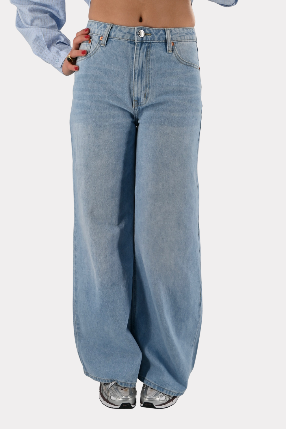 City wide leg jeans - blauw - Fashiontiger 2