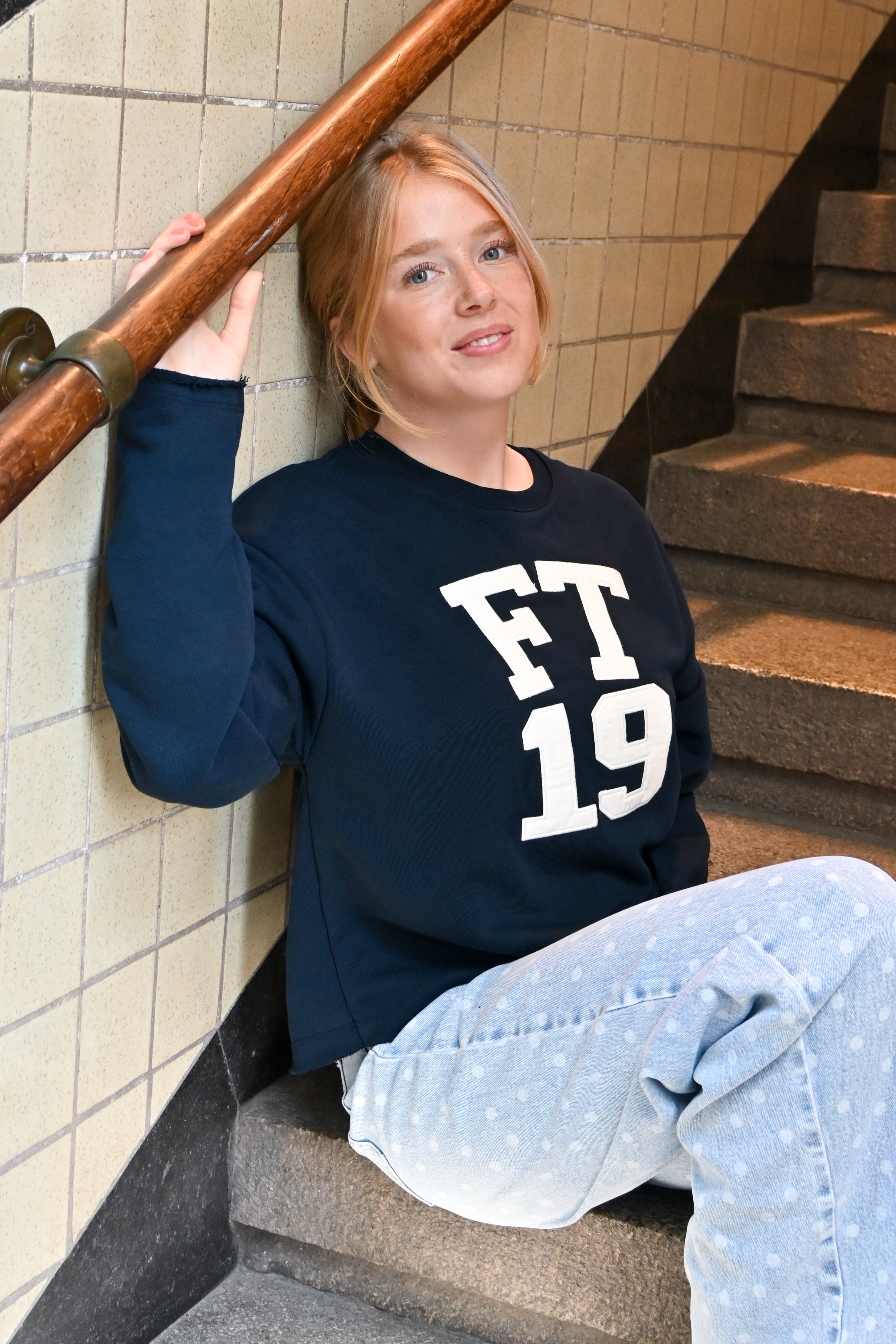 College-Pullover - Navy - Fashiontiger 2