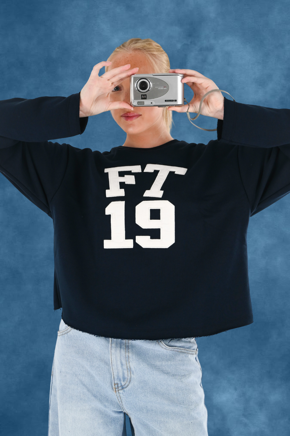 Sweat universitaire - bleu marine - Fashiontiger 7