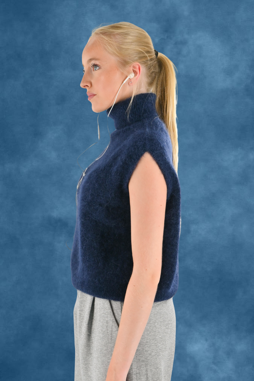 Gemütlicher Strickpullover - Navy - Fashiontiger 6