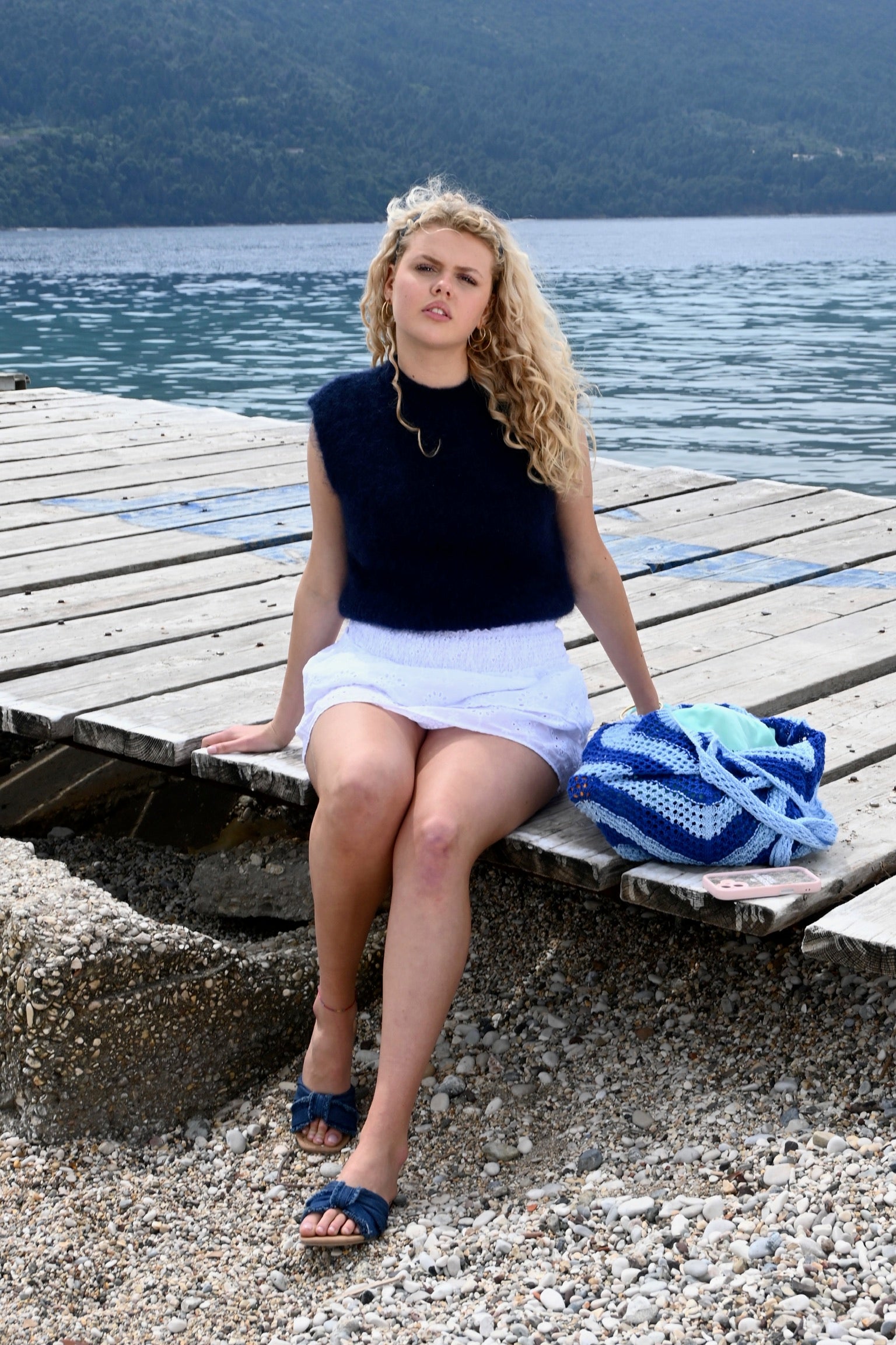 Crochet bag - blauw - Fashiontiger 2