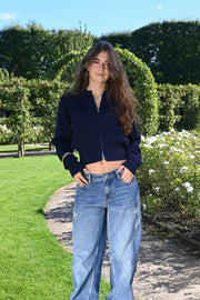 Esmay Strickweste - blau