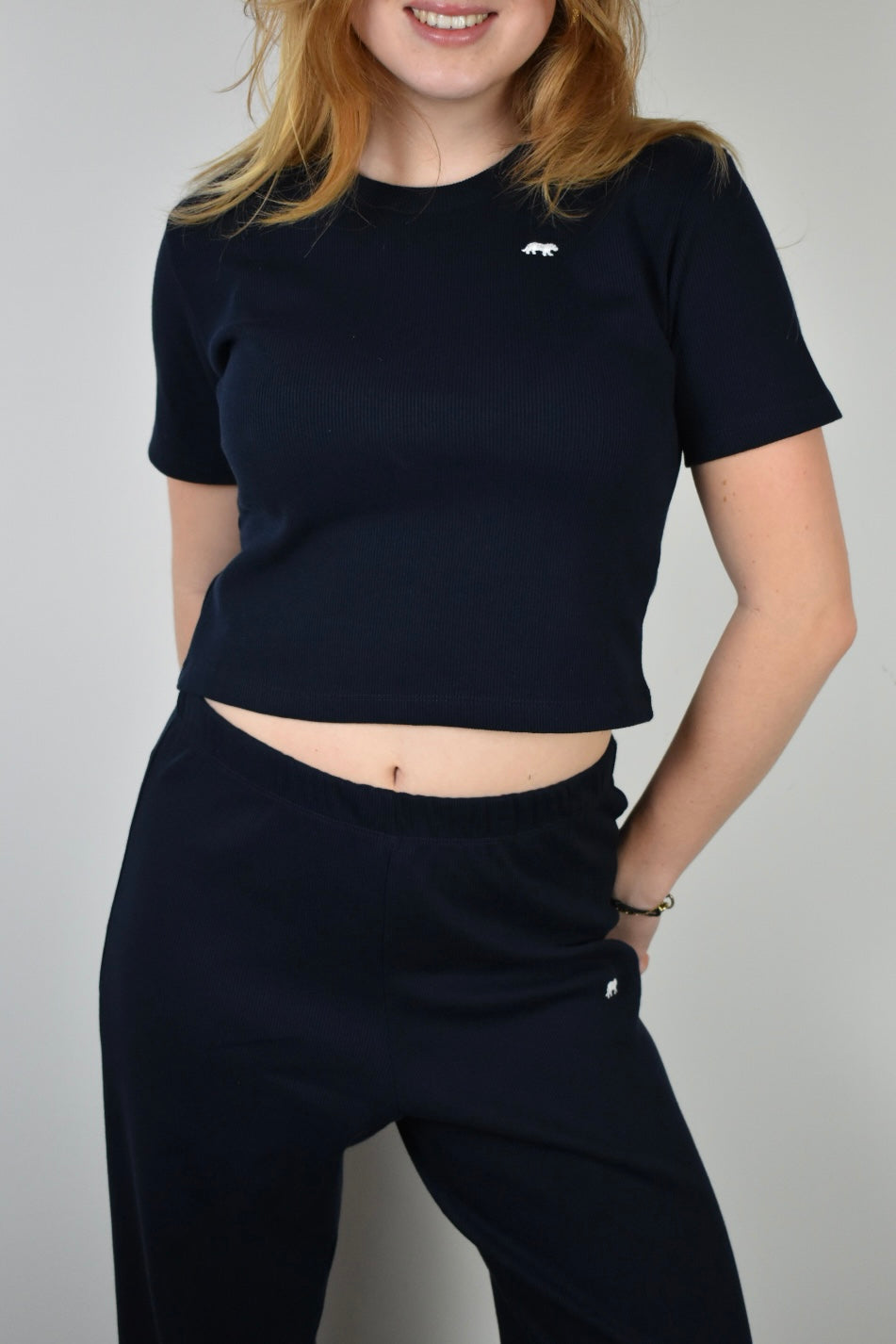 Sunday top korte mouw - navy