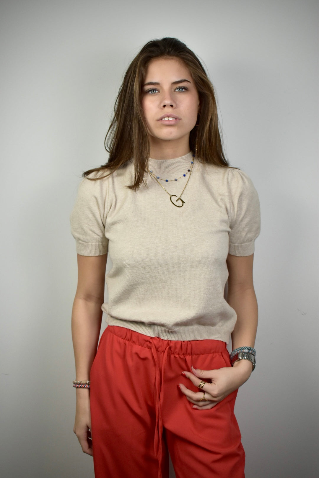 Stockholm top - beige