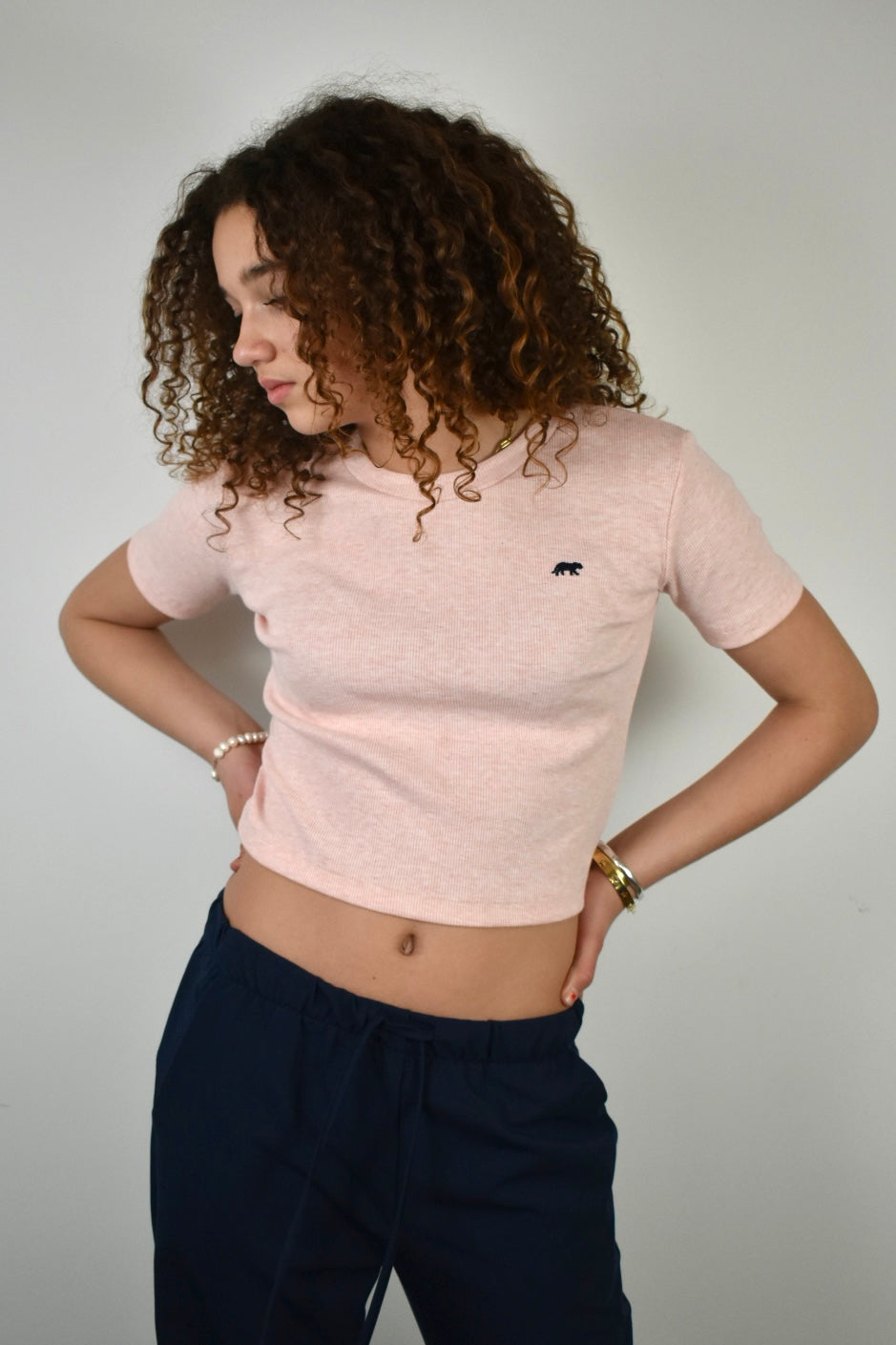 <tc>Sunday top short sleeves - pink</tc>