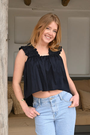 Bubble top - navy