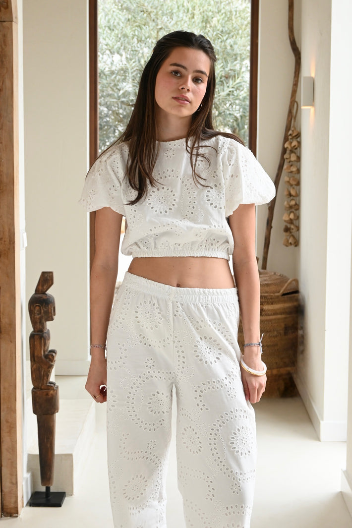 Valencia top - white