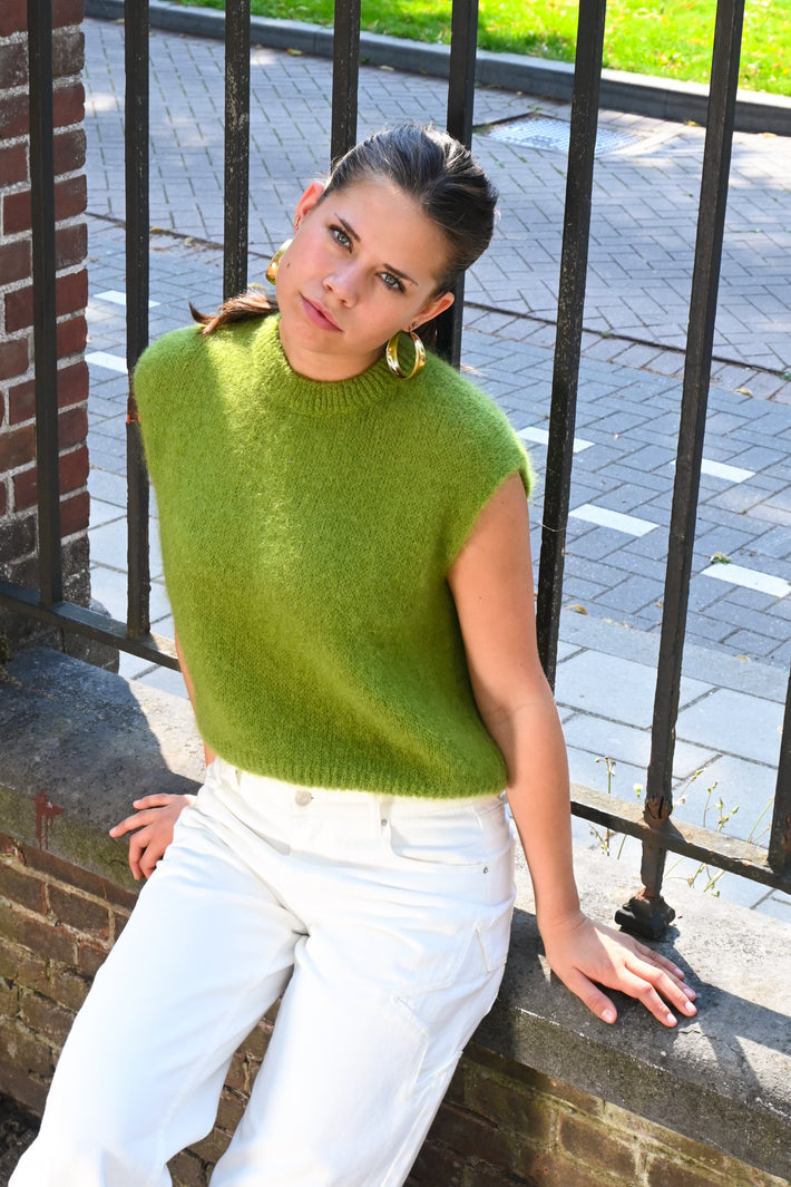 Maille super douce - vert sauge