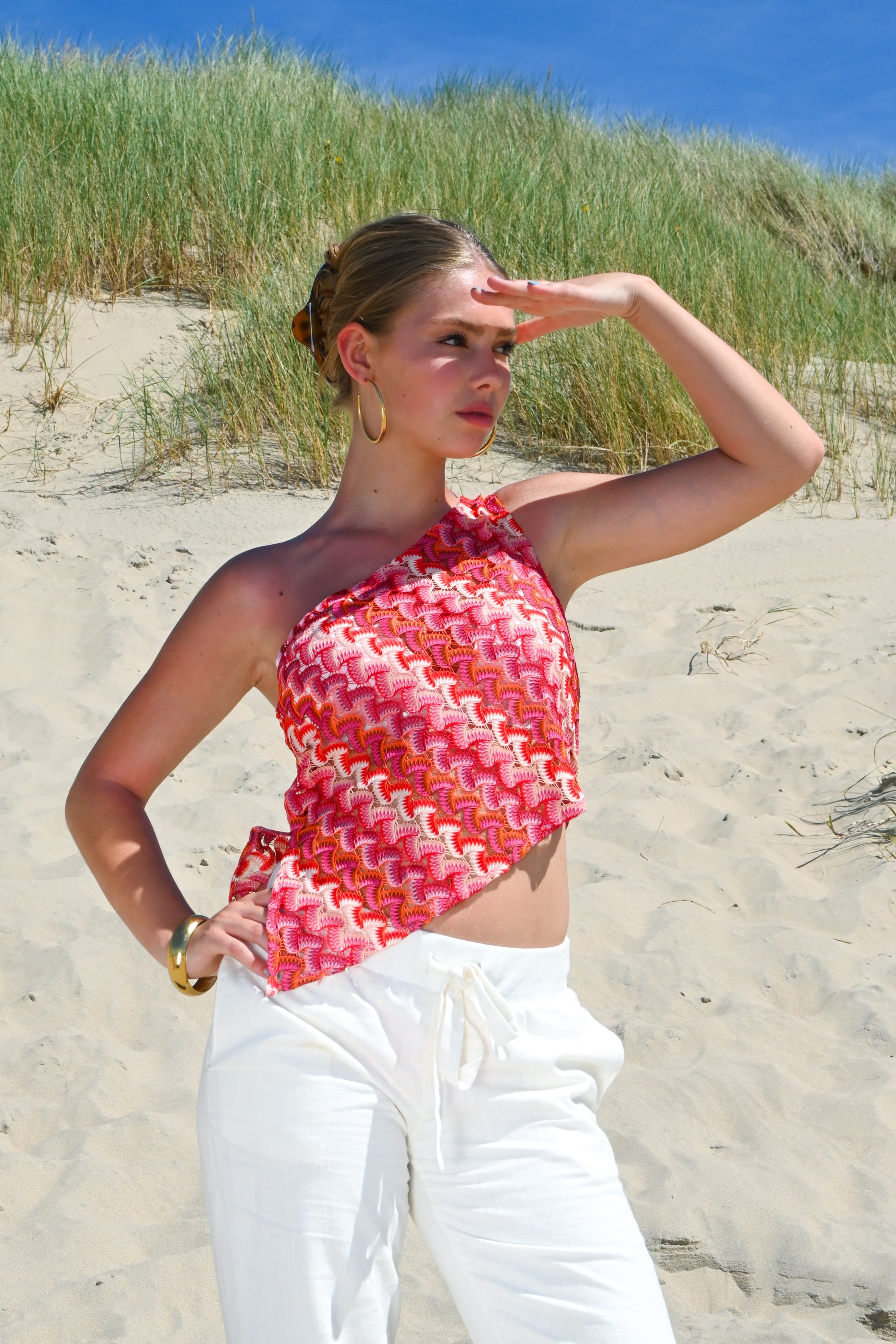 Top étoile de mer - rose