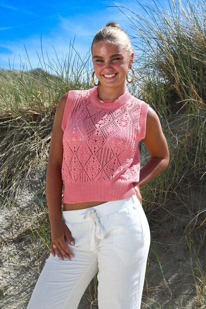 Seashell top - pink