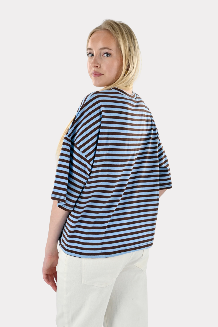 Daily striped shirt - bruin/blauw - Fashiontiger 3