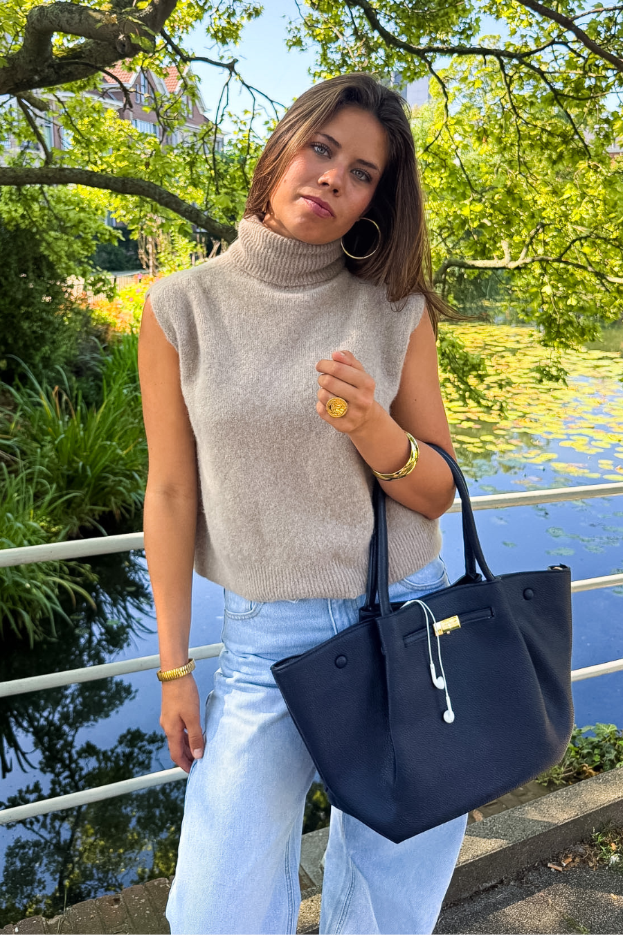 Essential-Tasche - Marineblau - Fashiontiger 3