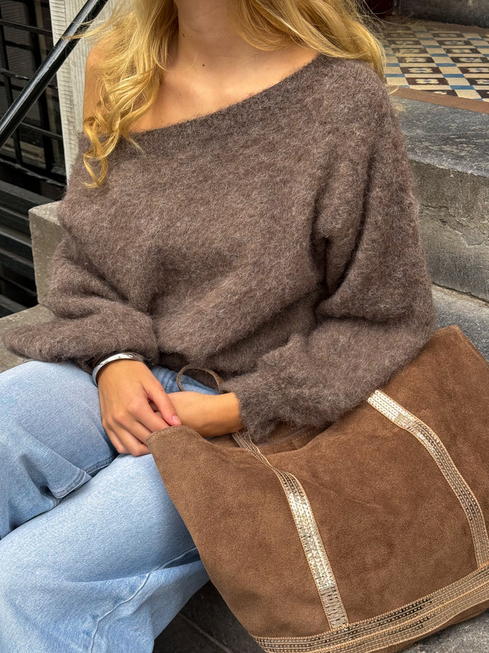 Trendy bag - taupe/goud