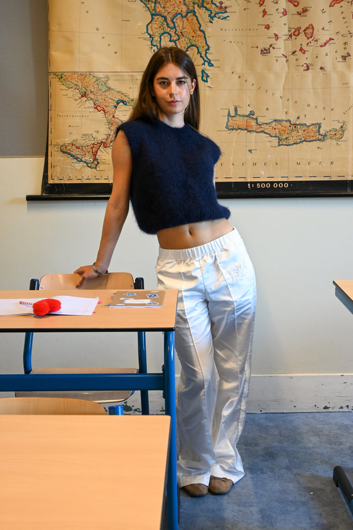 FT lace pants - wit