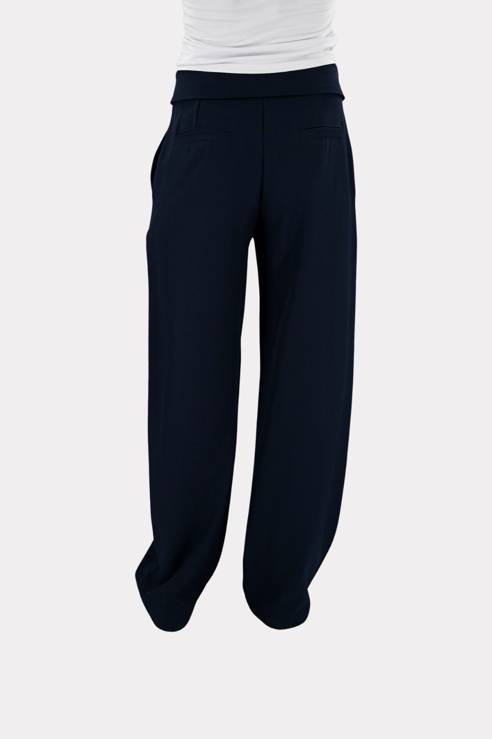 Folded pantalon - navy - Fashiontiger 4