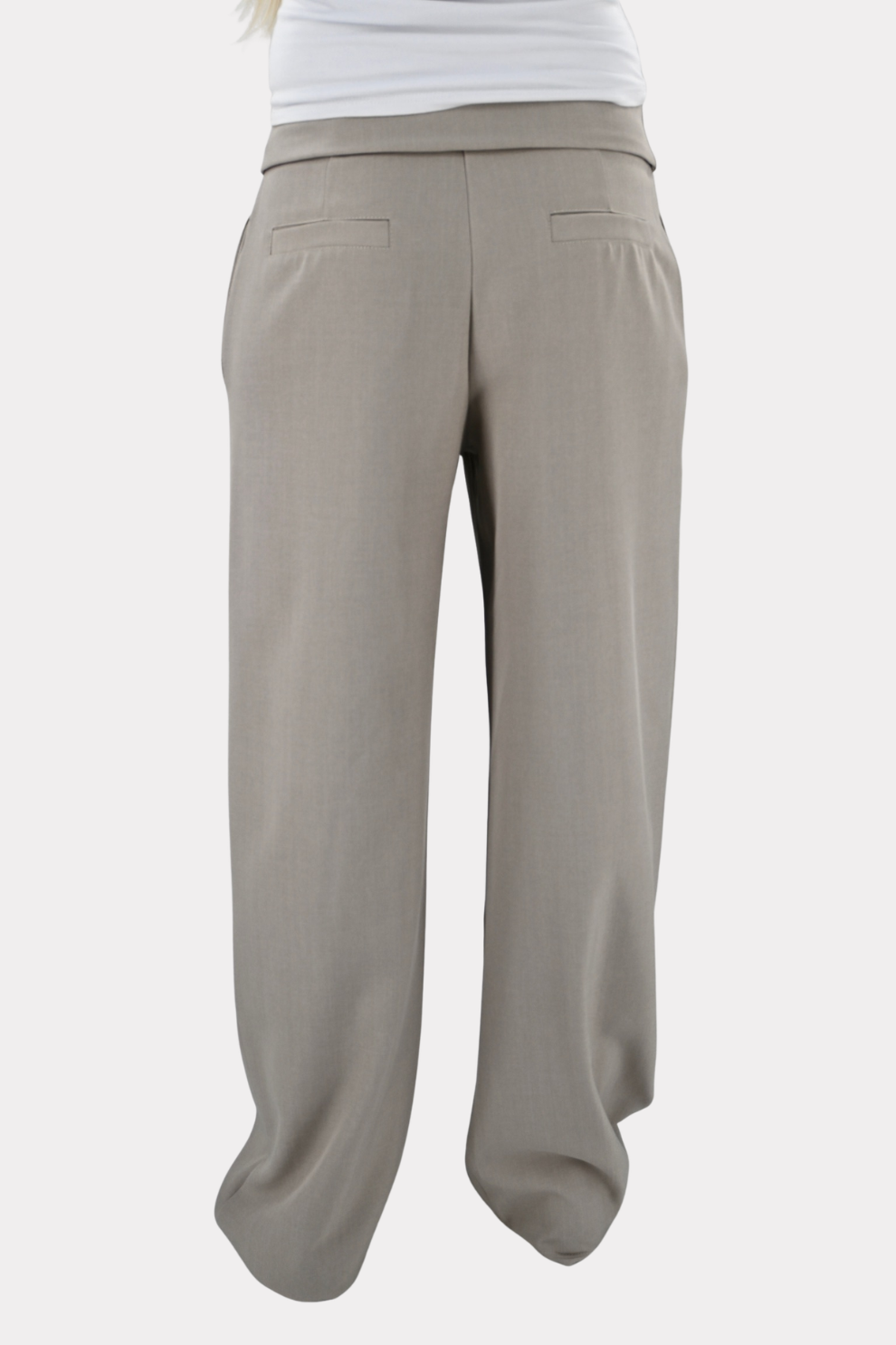 Folded pantalon - taupe - Fashiontiger 4