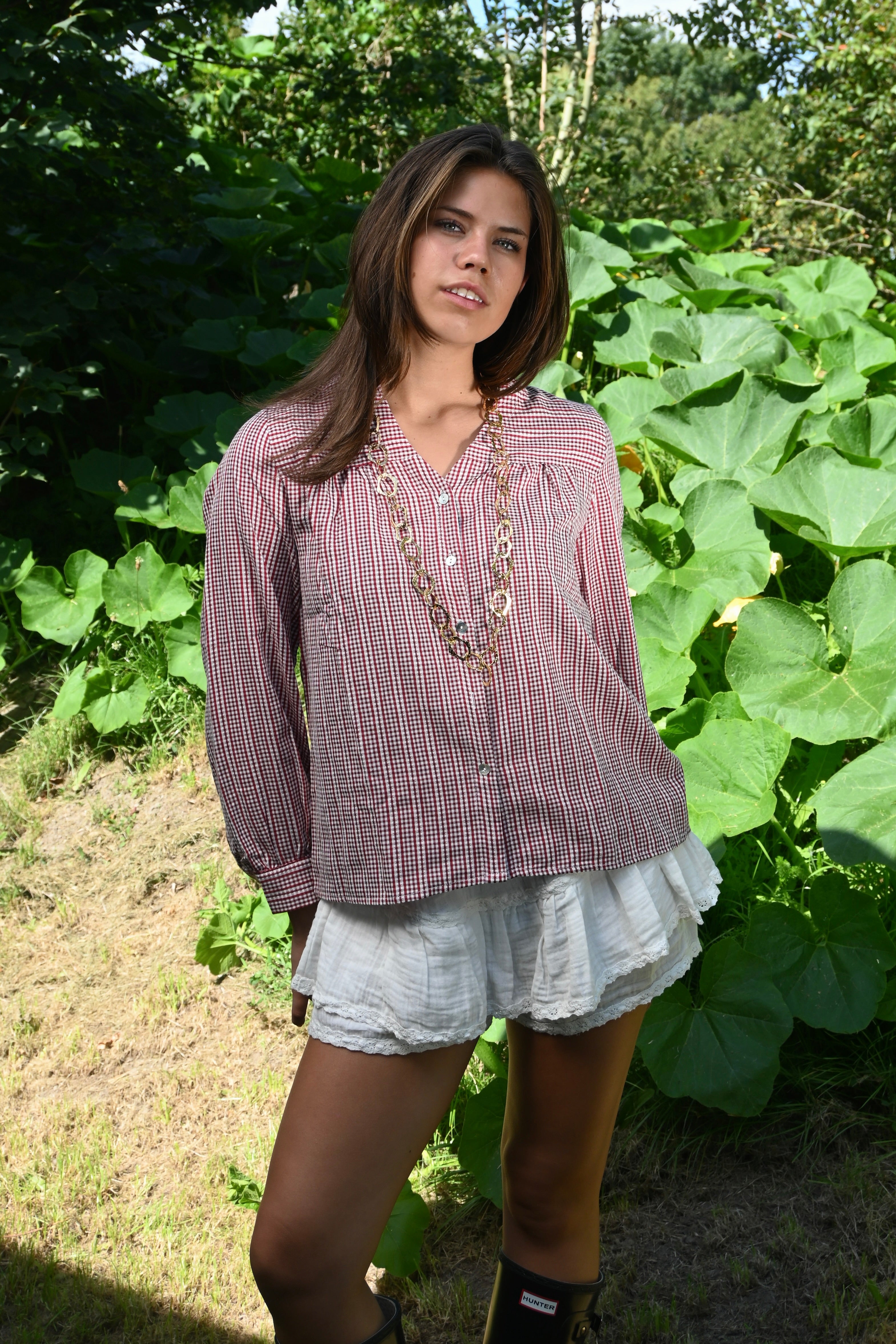 Guilia blouse - rood - fashiontiger 2
