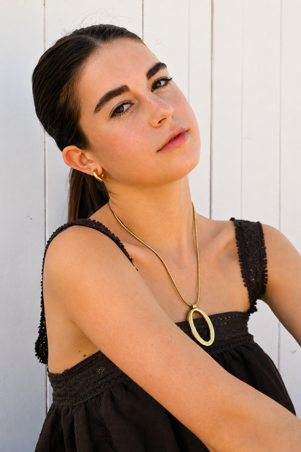 Halo necklace - goud