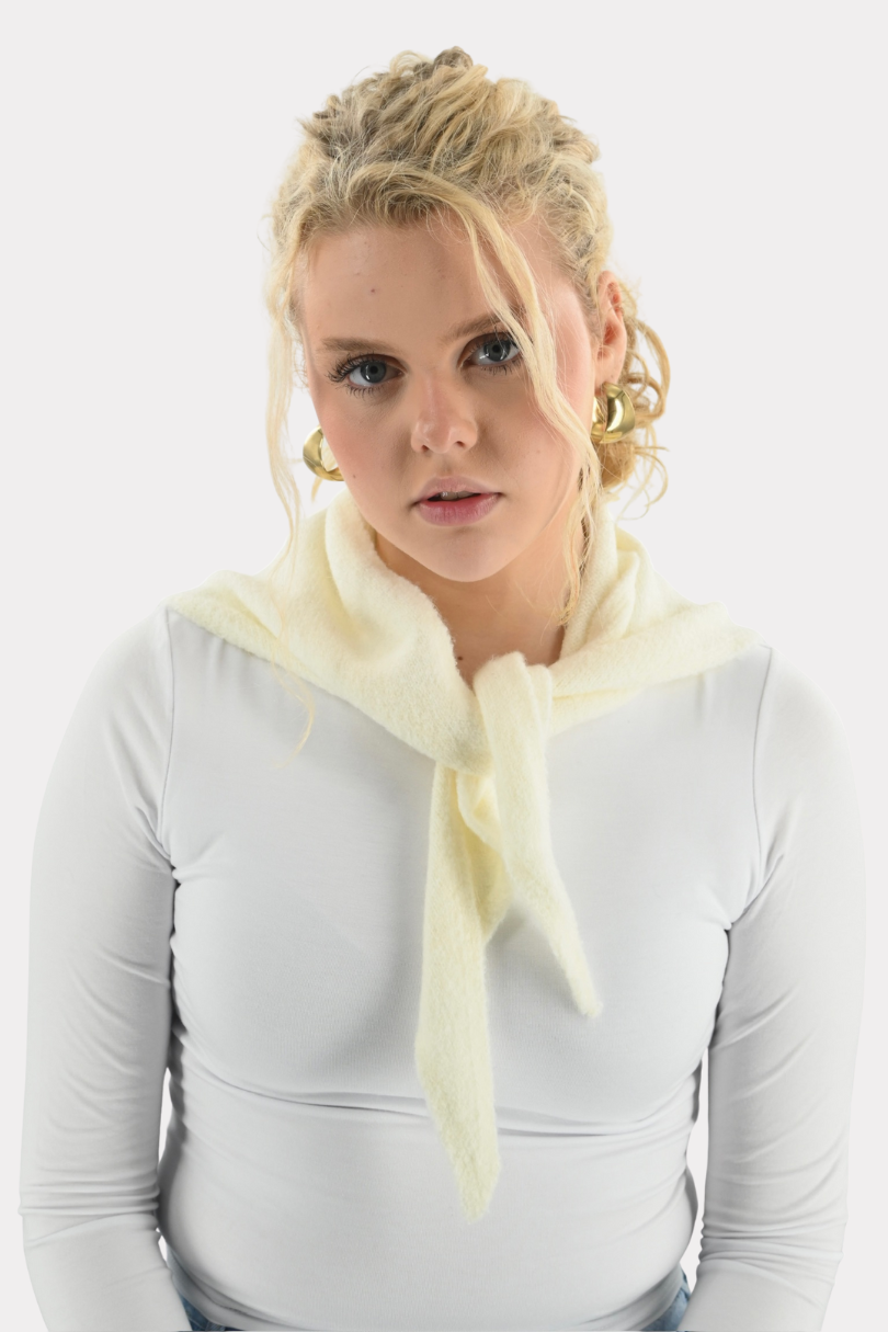 Hug me scarf - creme - Fashiontiger 1