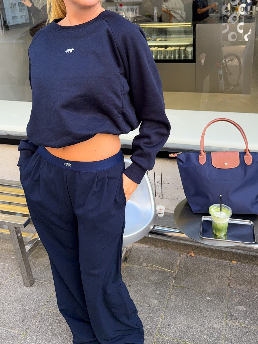 Tiger track pants - navy