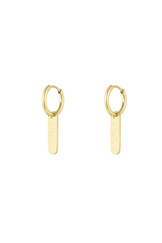 Amour earrings - goud