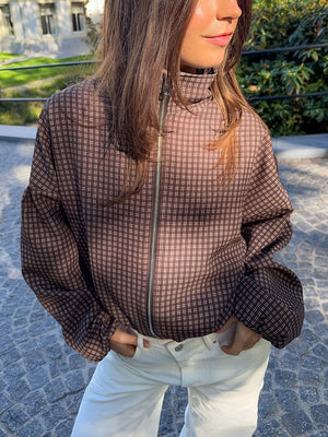 Autumn jacket check - bruin