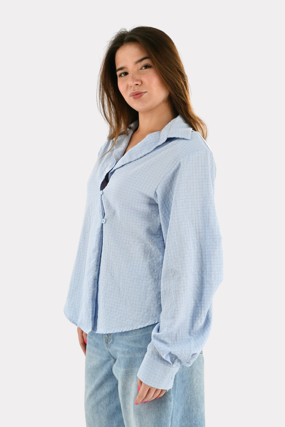 Juliette blouse - blauw - Fashiontiger 3