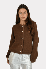 Liena cardigan - bruin - 1