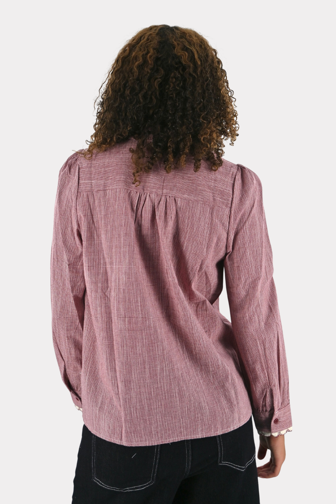 Lucia blouse - bordeaux - fashtiontiger 4