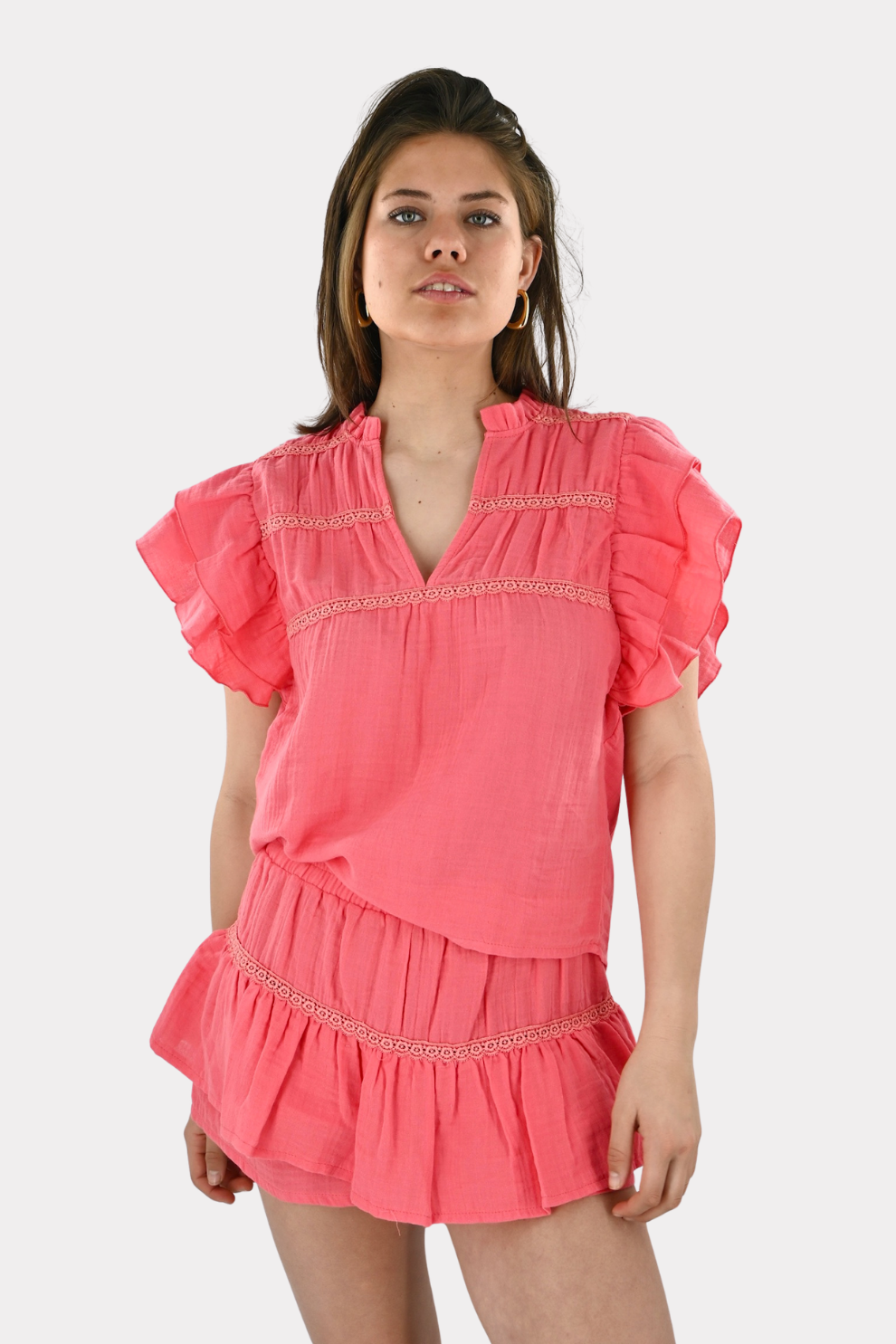 [photo_size]Roos is 1.70m lang en draagt maat S/M.