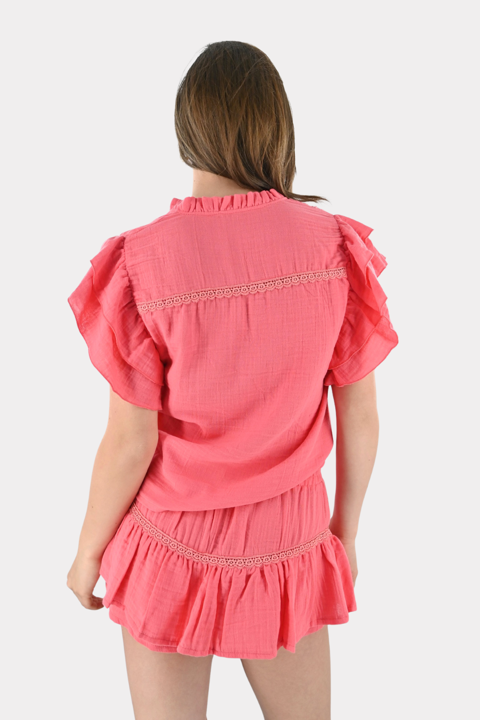 Menorca skort - koraal - Fashiontiger 5