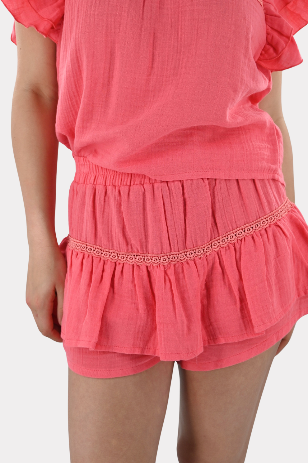 Menorca skort - koraal - Fashiontiger 6