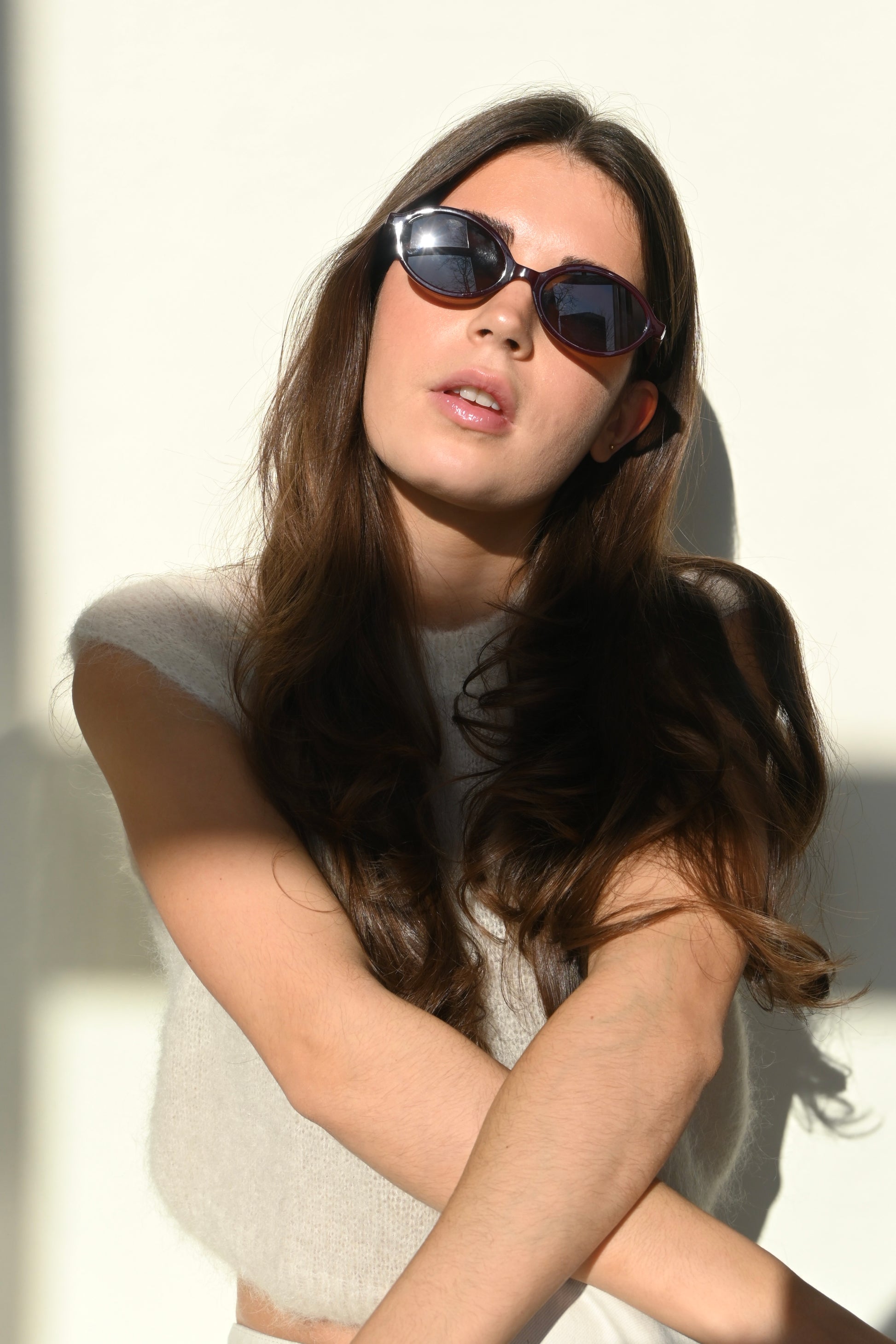 Oval sunnies - bordeaux - Fashiontiger 2