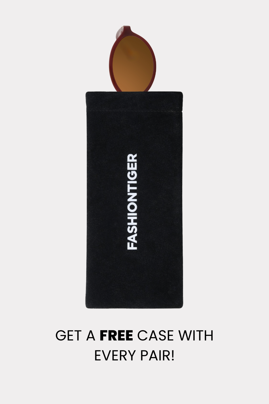 Oval sunnies - bordeaux - Fashiontiger 8