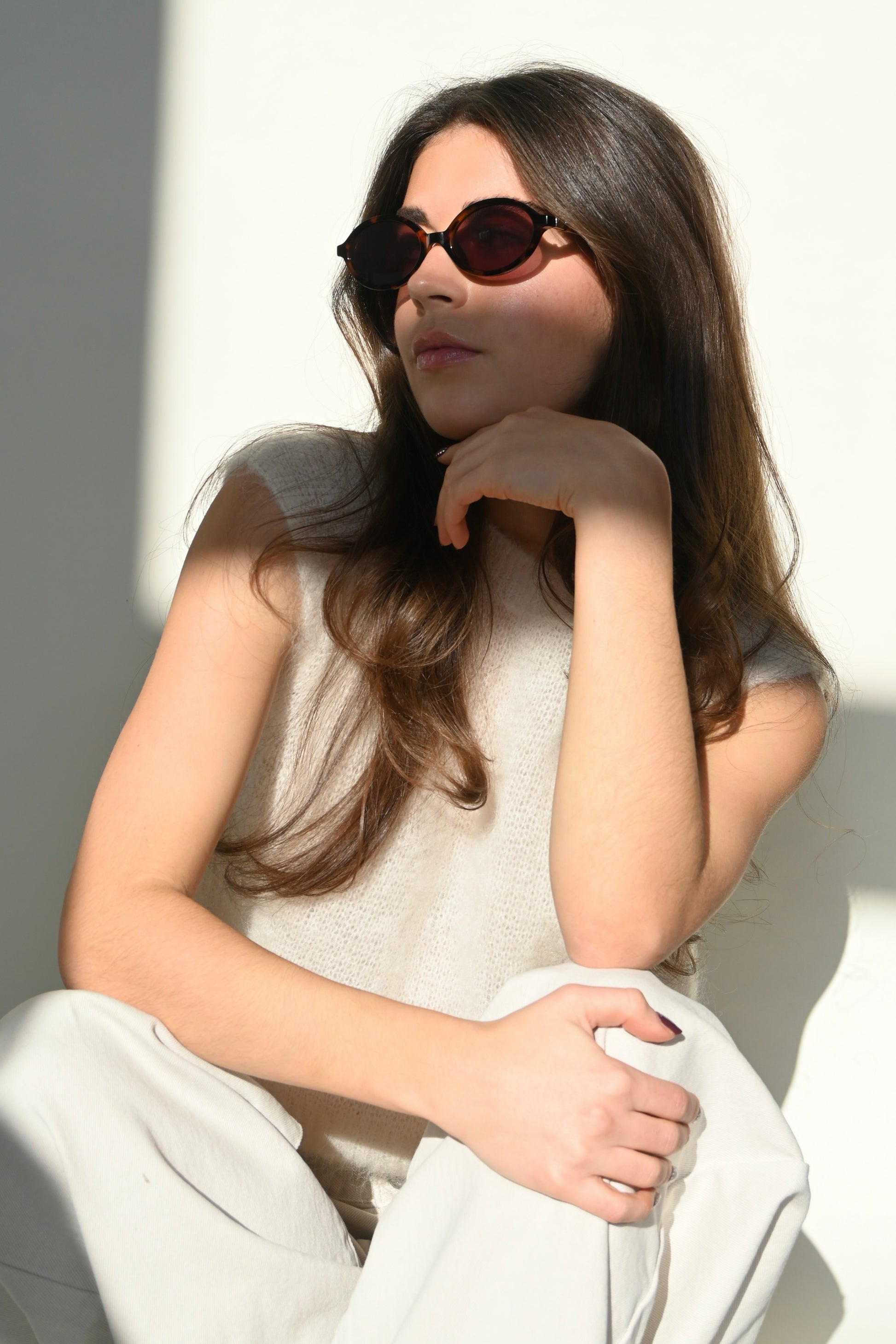 Oval sunnies - leopard - Fashiontiger 1