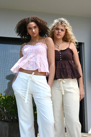 Top en perles - rose - Fashiontiger 4