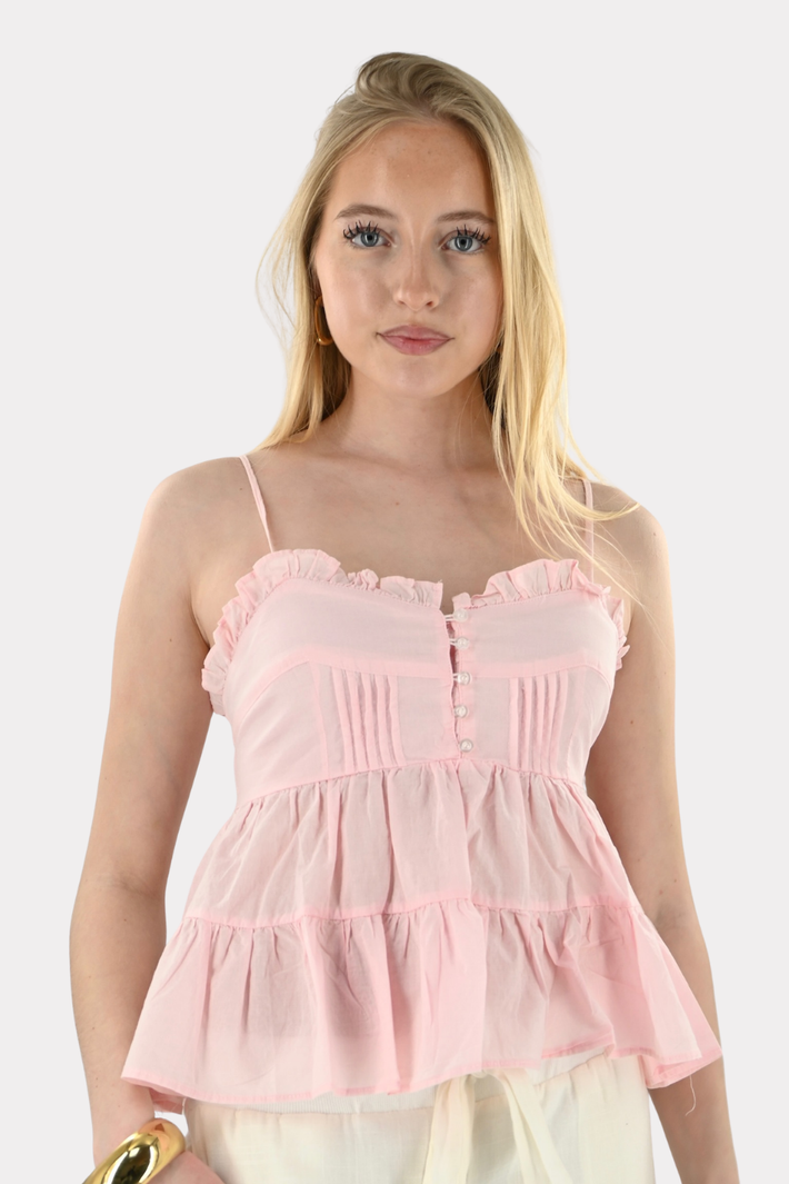 Pearl top - roze - Fashiontiger 6