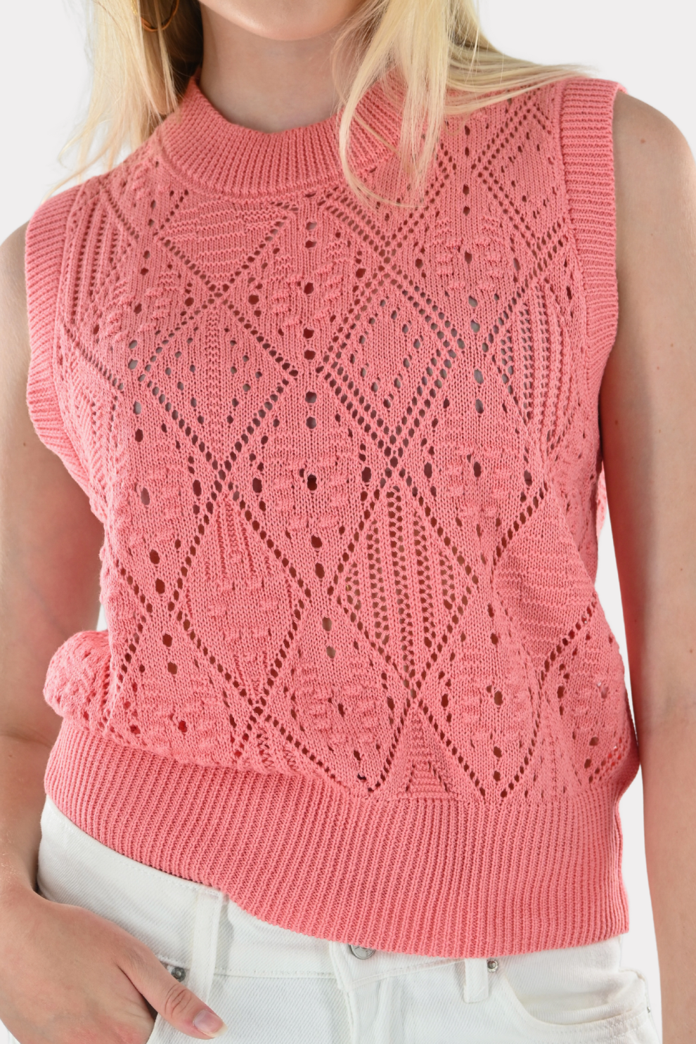 Seashell top - roze - Fashiontiger 5