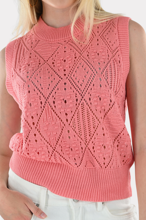 Muschel-Top - rosa - Fashiontiger 5
