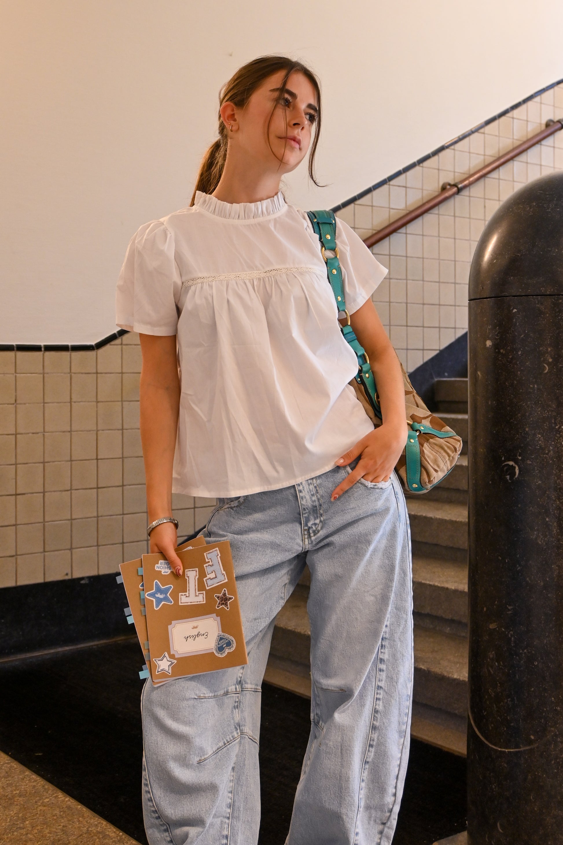 Serena blouse - wit - Fashiontiger 4