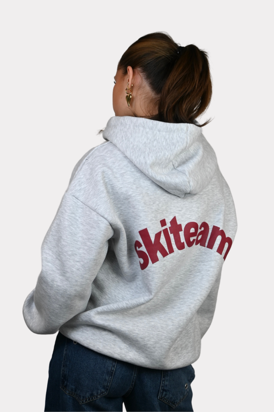 Skiteam hoodie - grijs - 4