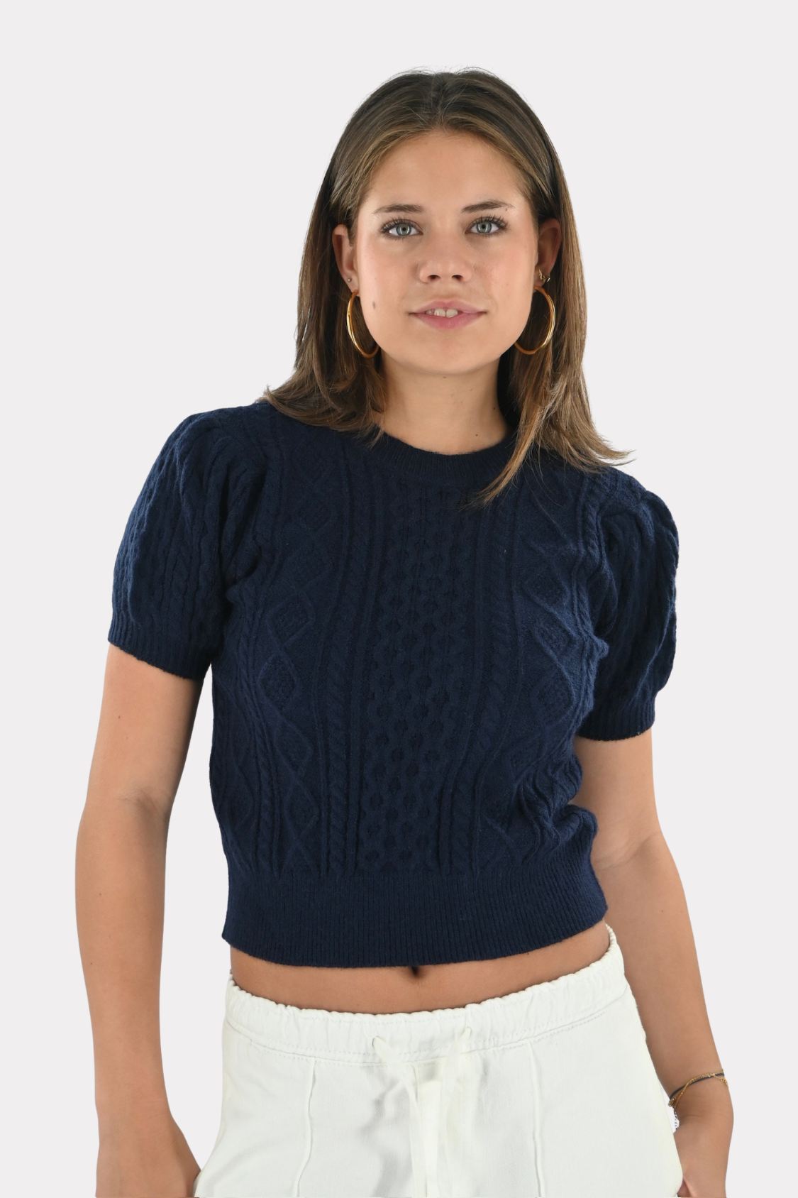 Sofie top - navy - fashiontiger 2