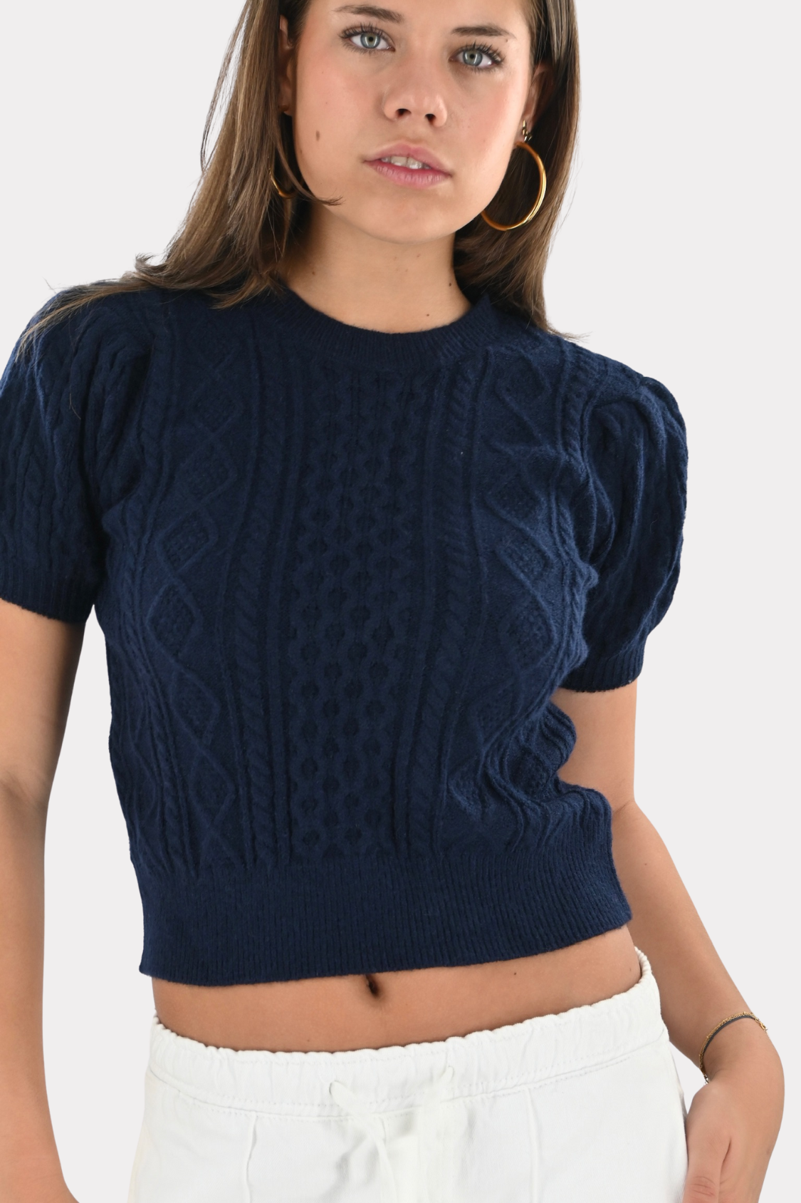 Sofie top - navy - fashiontiger 3