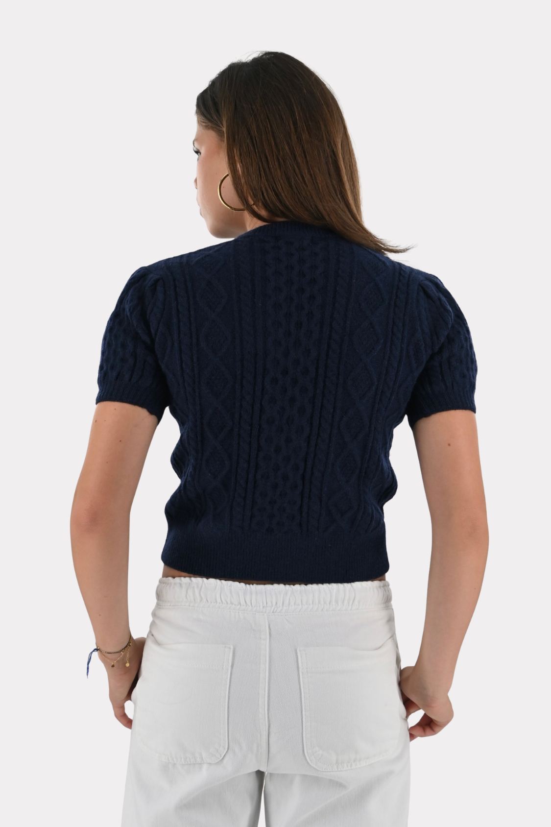 Sofie top - navy - fashiontiger 5